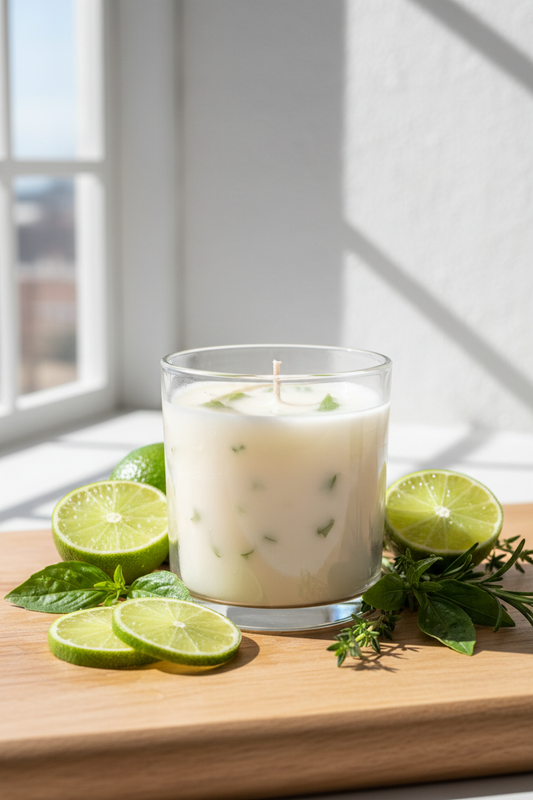 Lime Basil Soy Wax Candle