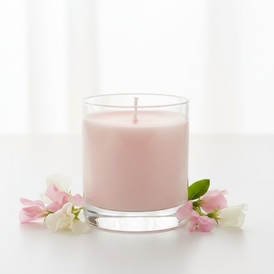 Small Clear Glass Candle Jar – Sweet Pea